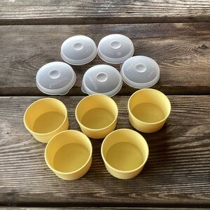 Tupperware Smidgets - set of 5 in yellow